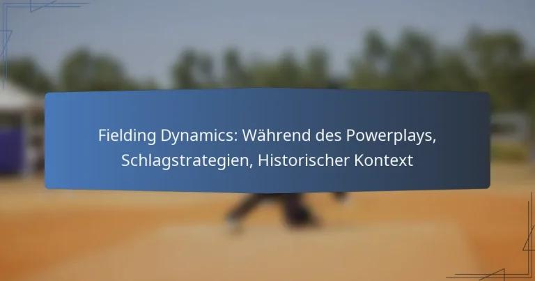 Fielding Dynamics: Während des Powerplays, Schlagstrategien, Historischer Kontext